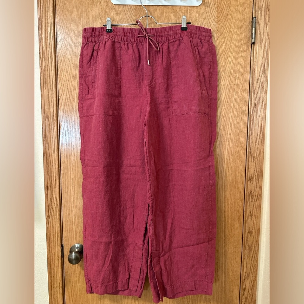 Athleta Wide Leg Linen Pants